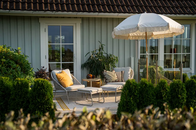 Loungegruppe Hillerstorp Holmsund - Beige - Havemøbler - Balkon - Balkonmøbler - Altansæt