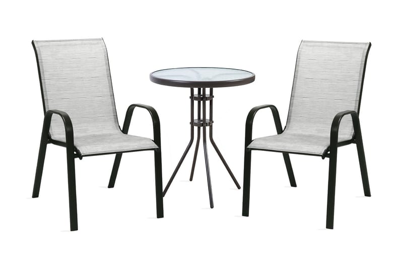 Møbelsæt DUBLIN bord og 2 stole D60xH70 - Altansæt - Cafesæt