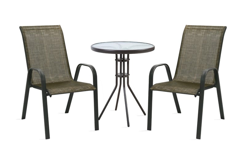 Møbelsæt DUBLIN bord og 2 stole D60xH70cm - Altans�æt - Cafesæt