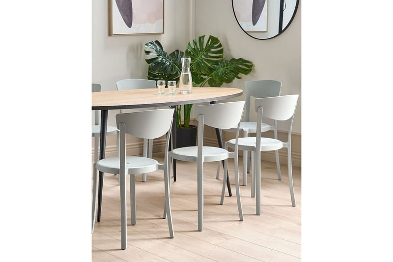 Maple Creek Spisestol Udendørs - Lysegrå - Havemøbler - Balkon - Balkonmøbler - Altanstole