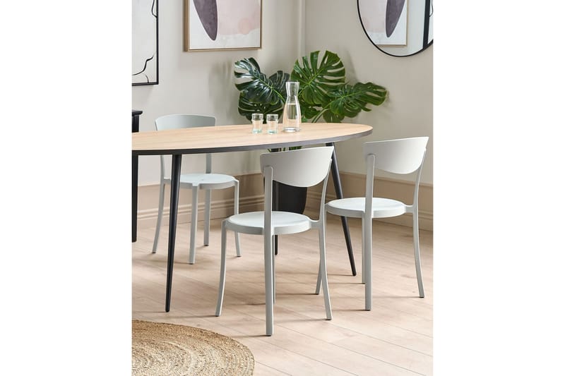 Maple Creek Spisestol Udendørs - Lysegrå - Havemøbler - Balkon - Balkonmøbler - Altanstole