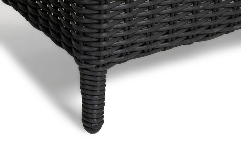 Marcus cafésæt med 2 Light lænestole med hynde - Sort - Havemøbler - Balkon - Balkonmøbler - Altansæt