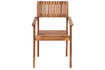 Matstol Beliani Agello set om 2 Light wood - Havemøbler - Balkon - Balkonmøbler - Altanstole