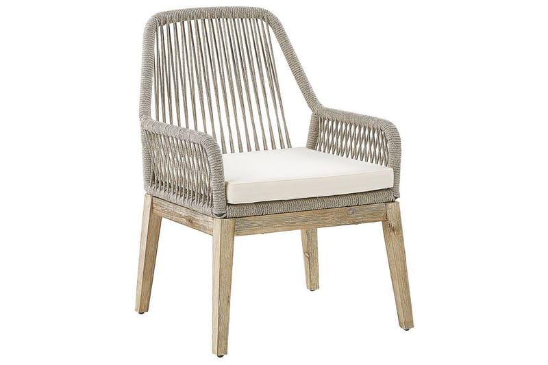 Matstol Beliani Olbia set om 2 Cream white - Havemøbler - Balkon - Balkonmøbler - Altanstole