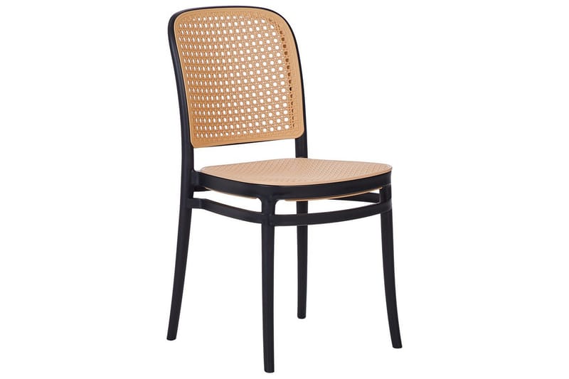 Matstol Beliani Plose set om 4 Beige - Havemøbler - Balkon - Balkonmøbler - Altanstole