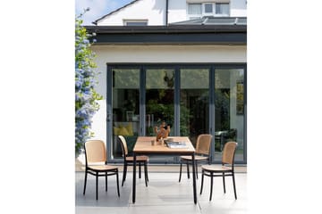 Matstol Beliani Plose set om 4 Beige - Havemøbler - Balkon - Balkonmøbler - Altanstole