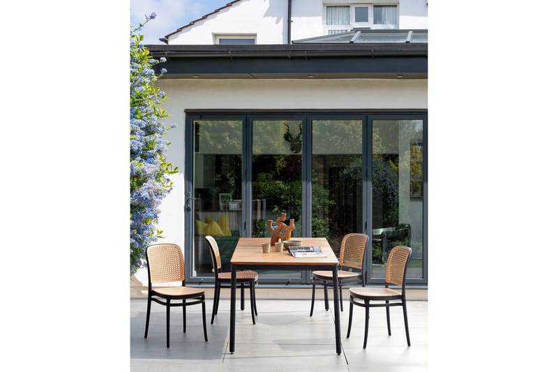 Matstol Beliani Plose set om 4 Beige - Havemøbler - Balkon - Balkonmøbler - Altanstole