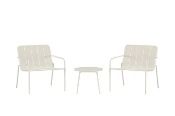 Minos cafésæt udendørs - Beige - Havemøbler - Balkon - Balkonmøbler - Altansæt