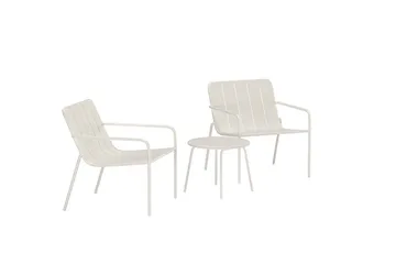 Minos cafésæt udendørs - Beige - Havemøbler - Balkon - Balkonmøbler - Altansæt