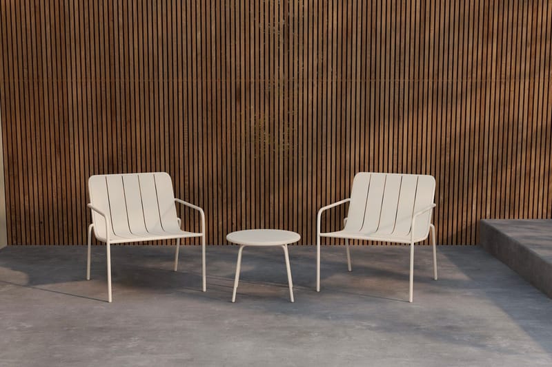 Minos cafésæt udendørs, Beige