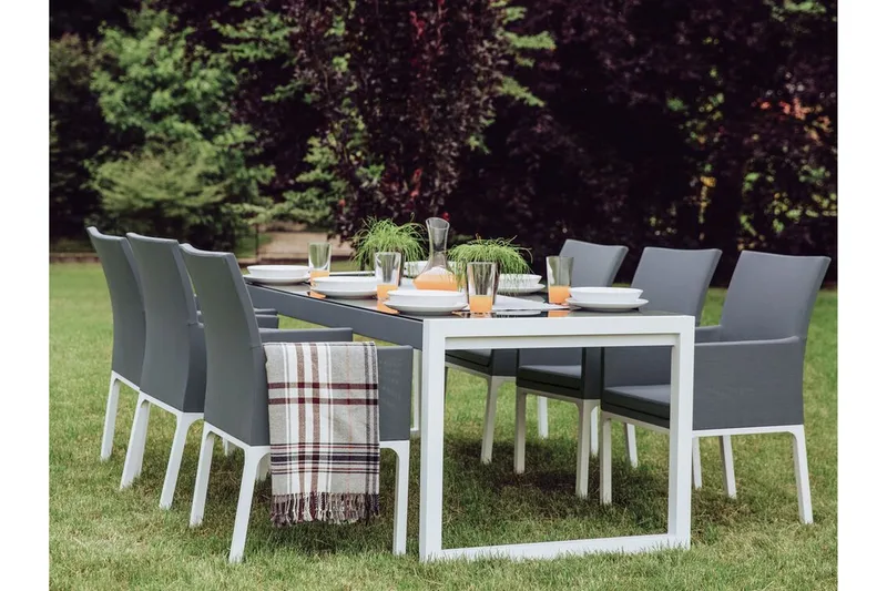 Monteroni Armstol - Grå/Hvid - Havemøbler - Balkon - Balkonmøbler - Altanstole