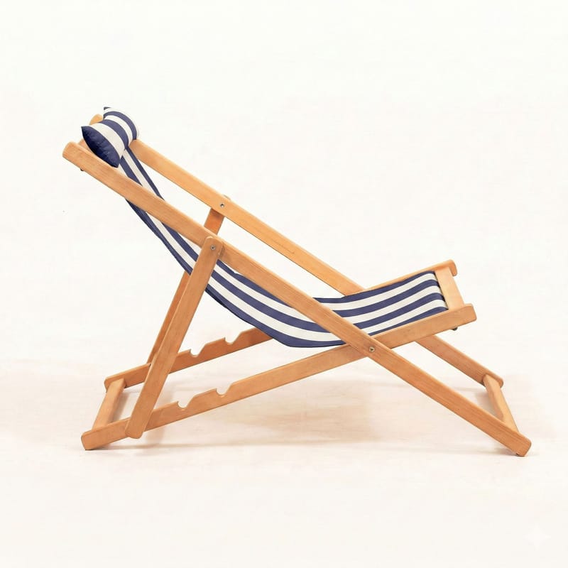 Netira Loungesæt med bord udendørs - Blå og hvid - Havemøbler - Balkon - Balkonmøbler - Altansæt