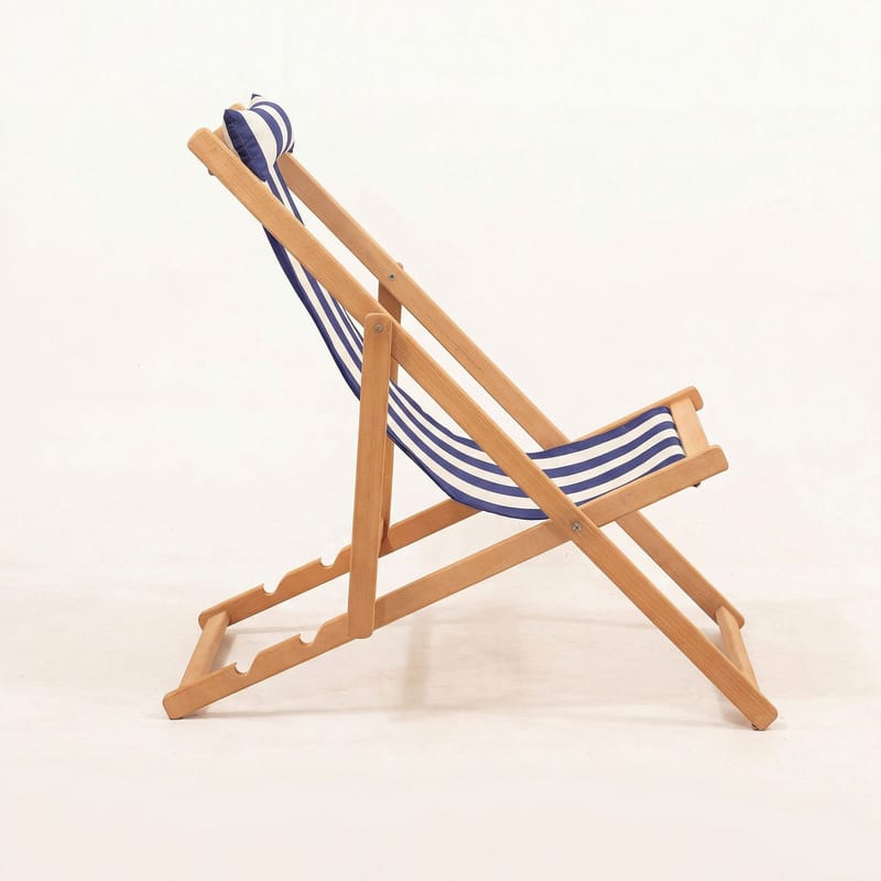 Netira Loungesæt med bord udendørs - Blå og hvid - Havemøbler - Balkon - Balkonmøbler - Altansæt