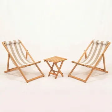 Netira Loungesæt med bord udendørs