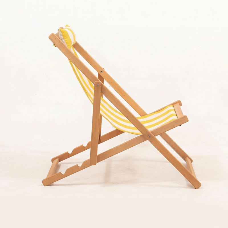 Netira Loungesæt med bord udendørs - Gul og hvid - Havemøbler - Balkon - Balkonmøbler - Altansæt