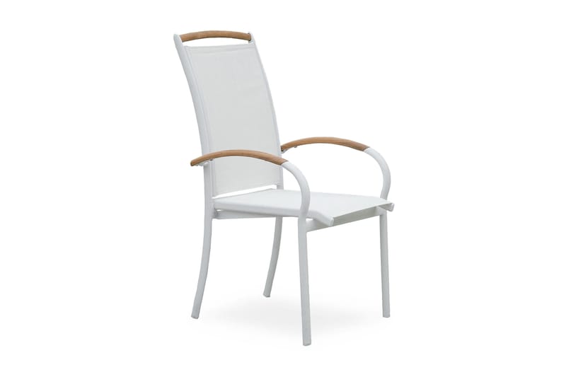 Nydala stabelstol - Hvid - Spisebordsstole udendørs - Altanstole
