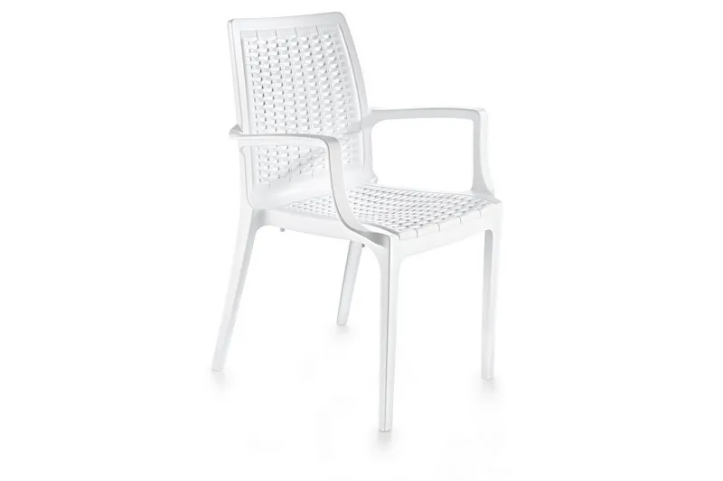 Omber Armstol Utomhus, Hvid