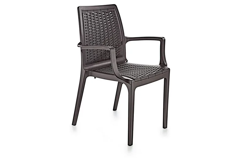 Omber Armstol Utomhus - Mørkebrun - Havemøbler - Balkon - Balkonmøbler - Altanstole