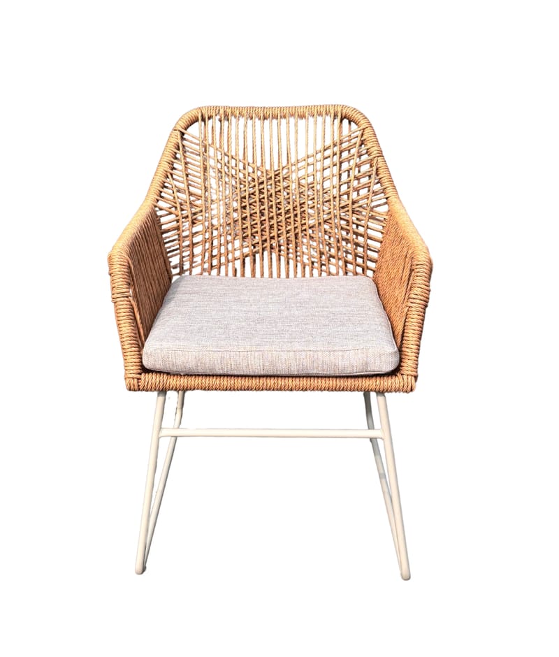 Palermo Bistro Sæt med Seville lænestole - Grå/Beige/Sand - Havemøbler - Balkon - Balkonmøbler - Altansæt