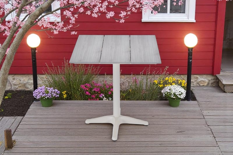 Palermo Bistrobord 70×70 cm - Grå/Beige - Havemøbler - Balkon - Balkonmøbler - Altanborde