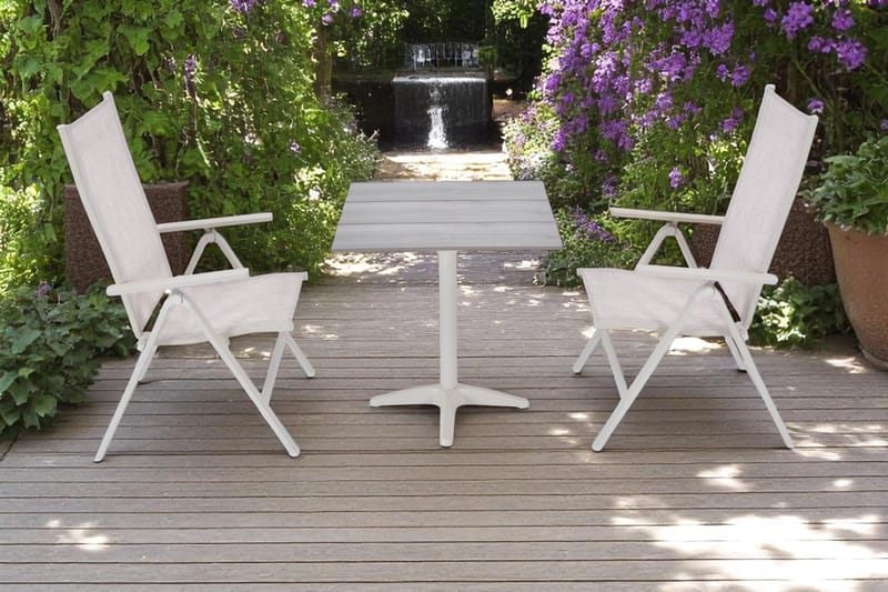 Palermo Bistrobord 70×70 cm - Grå/Beige - Havemøbler - Balkon - Balkonmøbler - Altanborde