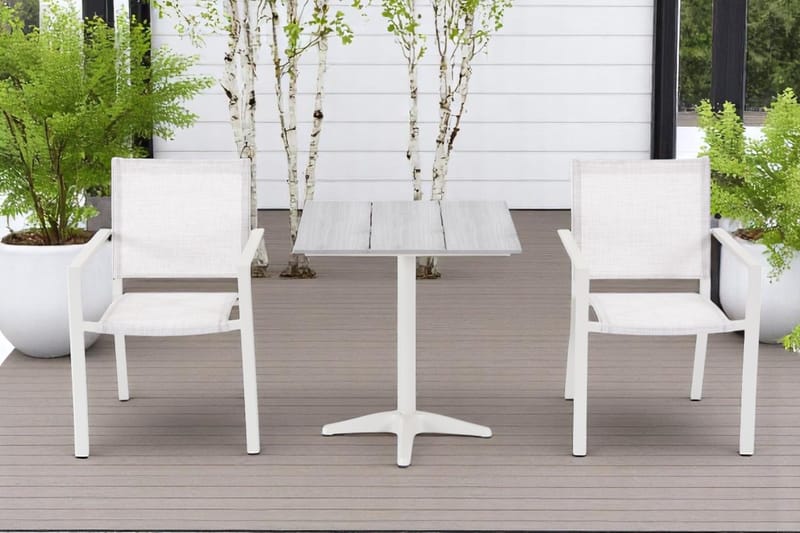 Palermo Bistrobord 70×70 cm - Grå/Beige - Havemøbler - Balkon - Balkonmøbler - Altanborde