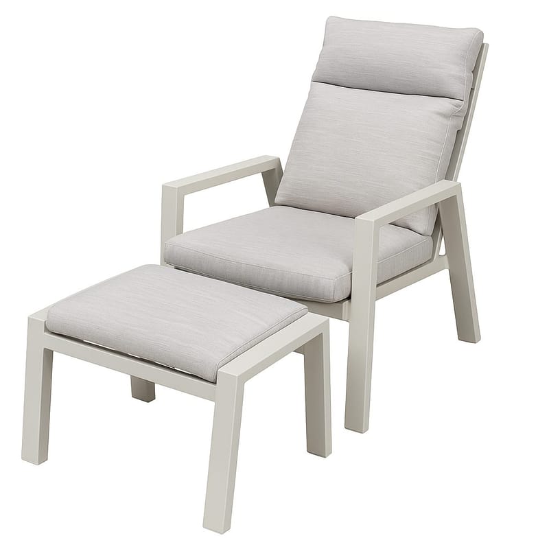 Palermo Havemøbelgruppe Relax med sidebord - Beige - Havemøbler - Balkon - Balkonmøbler - Altansæt