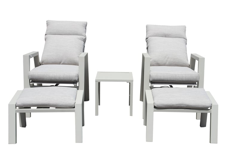 Palermo Havemøbelgruppe Relax med sidebord - Beige - Havemøbler - Balkon - Balkonmøbler - Altansæt