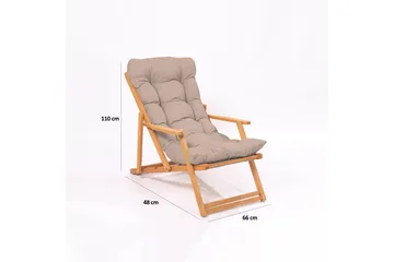 Parvez Altangruppe 2-personers - Beige - Havemøbler - Balkon - Balkonmøbler - Altansæt