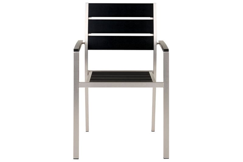 Pereta Armstol 6 stk - Sort/Sølv - Havemøbler - Balkon - Balkonmøbler - Altanstole
