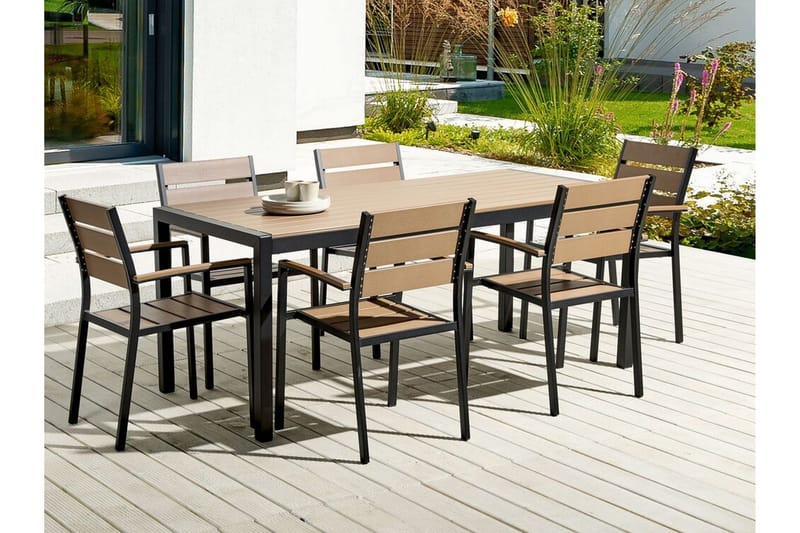 Pereta Armstol - Lysebrun/Sort - Havemøbler - Balkon - Balkonmøbler - Altanstole