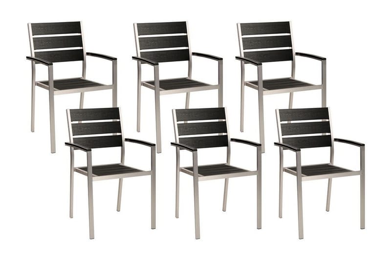 Pereta Armstol - Sort/Sølv - Havemøbler - Balkon - Balkonmøbler - Altanstole