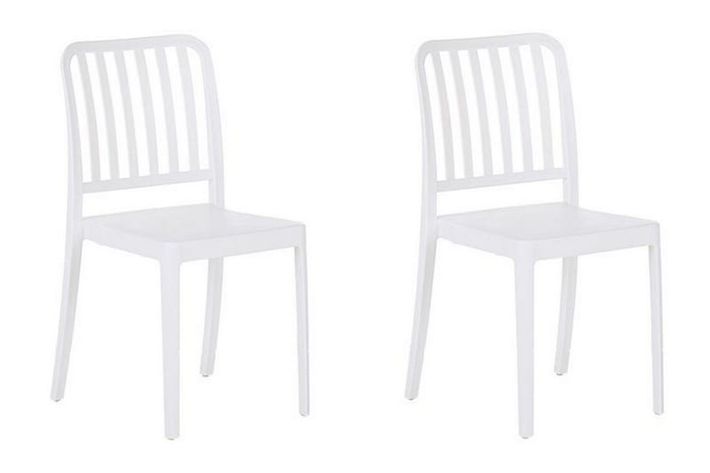 Pesaro Spisestol Udendørs - Hvid - Havemøbler - Balkon - Balkonmøbler - Altanstole