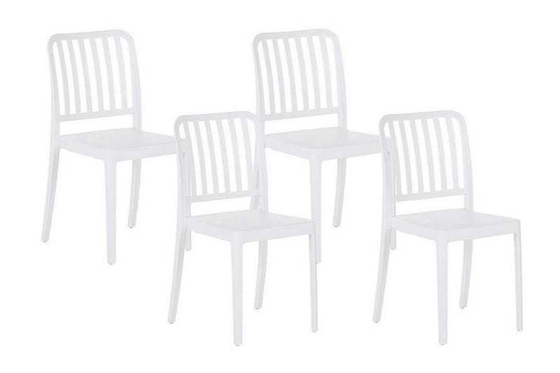 Pesaro Spisestol Udendørs - Hvid - Havemøbler - Balkon - Balkonmøbler - Altanstole