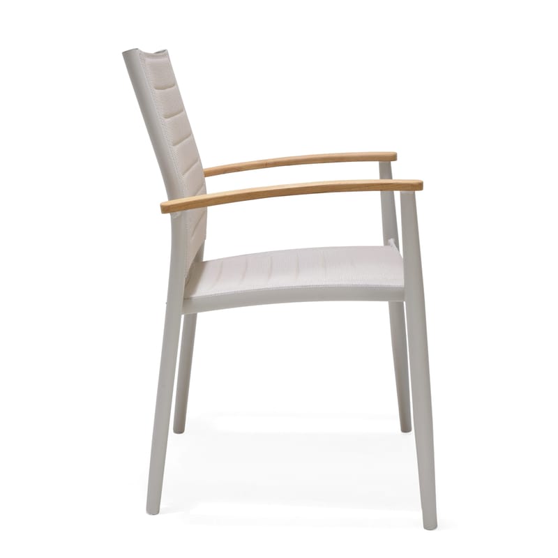 Portals Altan Sæt bord + 2 carver stole - Lys Ecru/Koralsand - Havemøbler - Balkon - Balkonmøbler - Altansæt