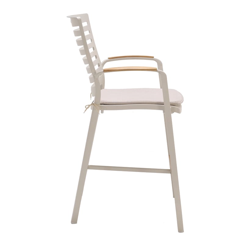 Portals Bar Sæt bord + 4 barstole - Lys Ecru/Koralsand - Havemøbler - Havestole - Barskammel