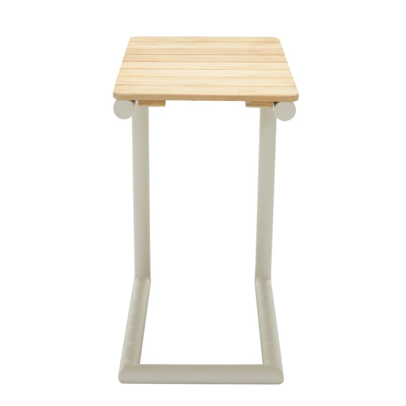 Portals Solseng + C-form sidebord - Beige/Træ - Havemøbler - Havestole - Solstole