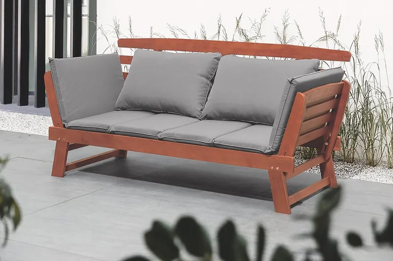 Portici Havesofa 210 cm - Træ / natur - Havemøbler - Balkon - Balkonmøbler - Altanbænke
