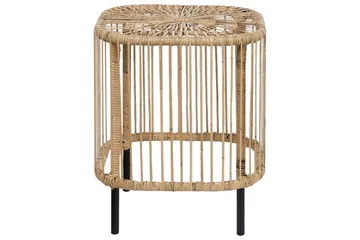 Rimouski Sidebord 40x40 cm - Natur/Sort - Havemøbler - Balkon - Balkonmøbler - Altanborde