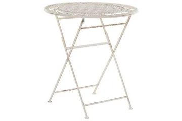 Runt bord Beliani Trieste Beige - Havemøbler - Balkon - Balkonmøbler - Altanborde