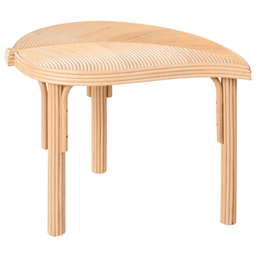 Sæt med 3 udendørs sofaborde Paralia i rattan - Natur/Beige - Havemøbler - Balkon - Balkonmøbler - Altanborde