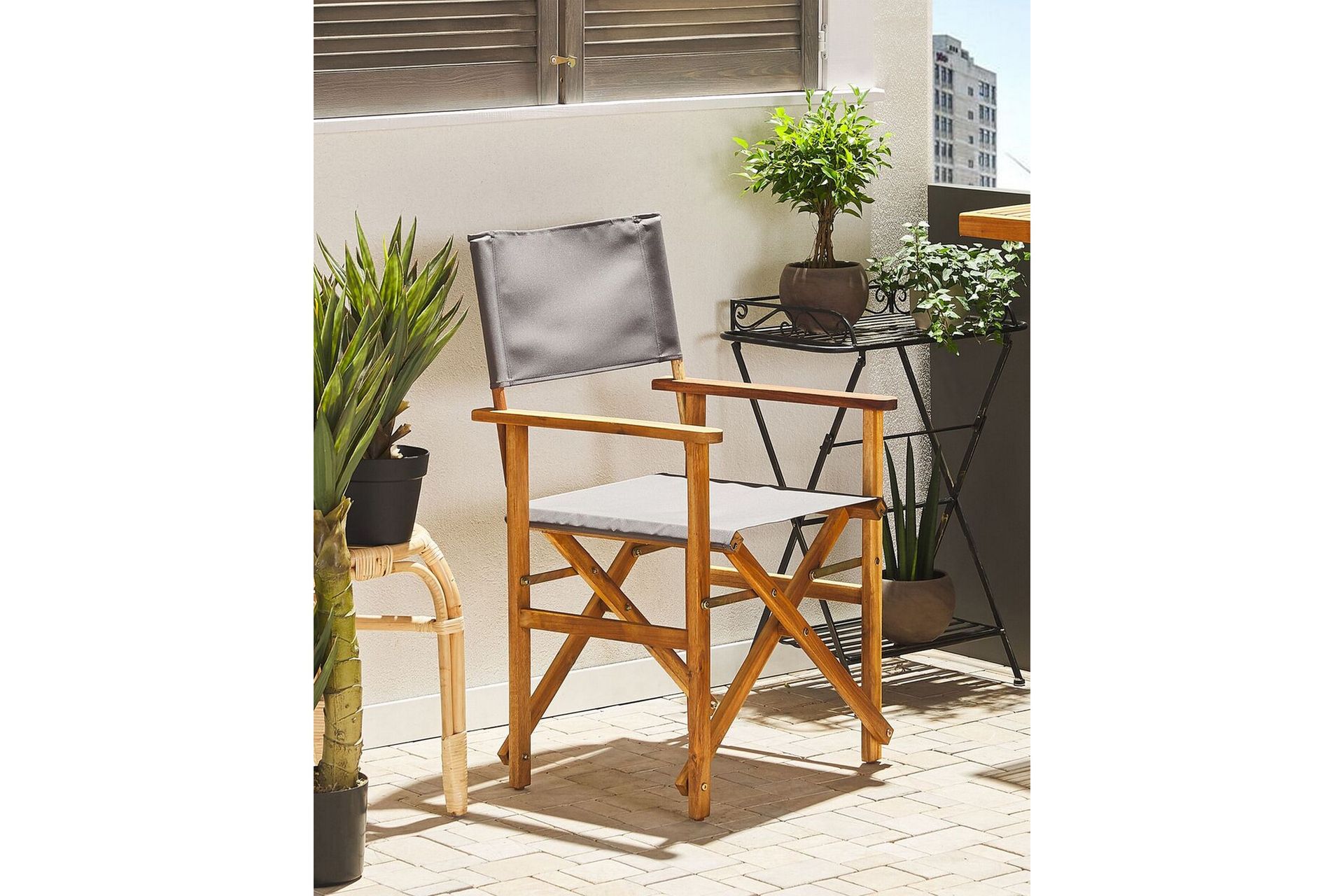 Salve Armstol 2 stk - Grøn/Hvid/Orange/Brun - Havemøbler - Balkon - Balkonmøbler - Altanstole