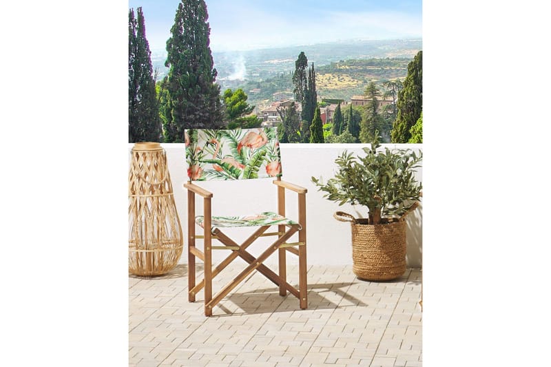 Salve Armstol - Brun/Grøn/Hvid - Havemøbler - Balkon - Balkonmøbler - Altanstole