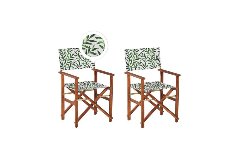 Salve Armstol - Brun/Grøn/Hvid - Havemøbler - Balkon - Balkonmøbler - Altanstole