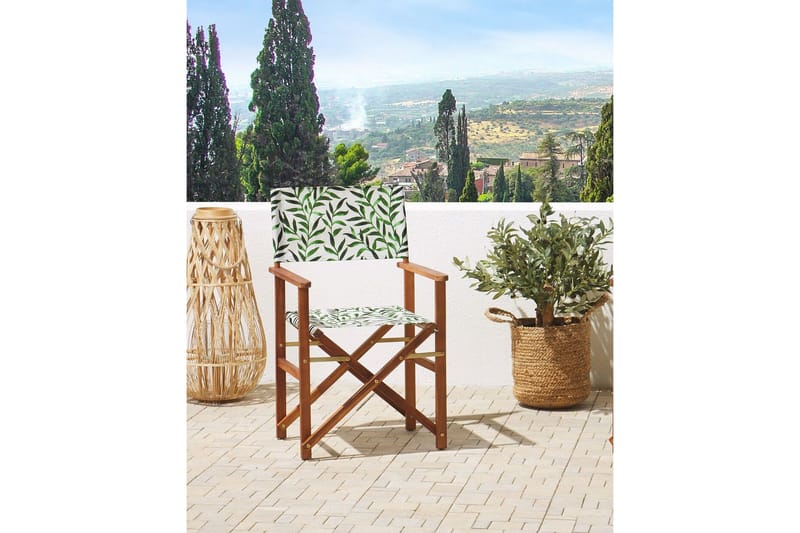 Salve Armstol - Brun/Grøn/Hvid - Havemøbler - Balkon - Balkonmøbler - Altanstole