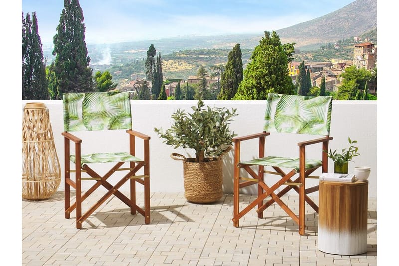 Salve Armstol - Brun/Grøn/Hvid - Havemøbler - Balkon - Balkonmøbler - Altanstole