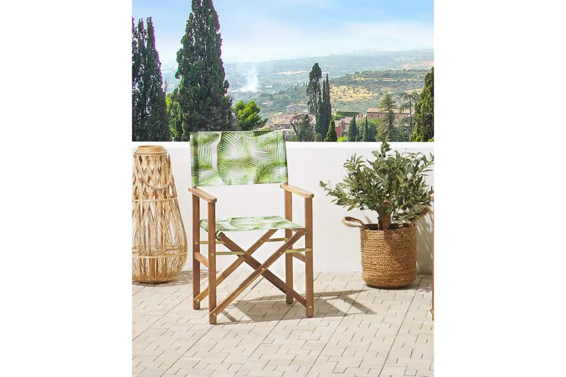 Salve Armstol - Brun/Hvid/Grøn - Havemøbler - Balkon - Balkonmøbler - Altanstole