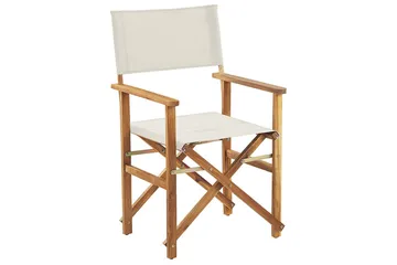 Salve Armstol - Grøn/Hvid/Lysebrun - Havemøbler - Balkon - Balkonmøbler - Altanstole