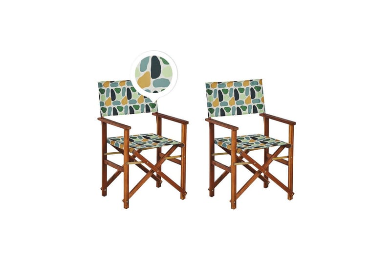 Salve Armstol - Grøn/Orange - Havemøbler - Balkon - Balkonmøbler - Altanstole