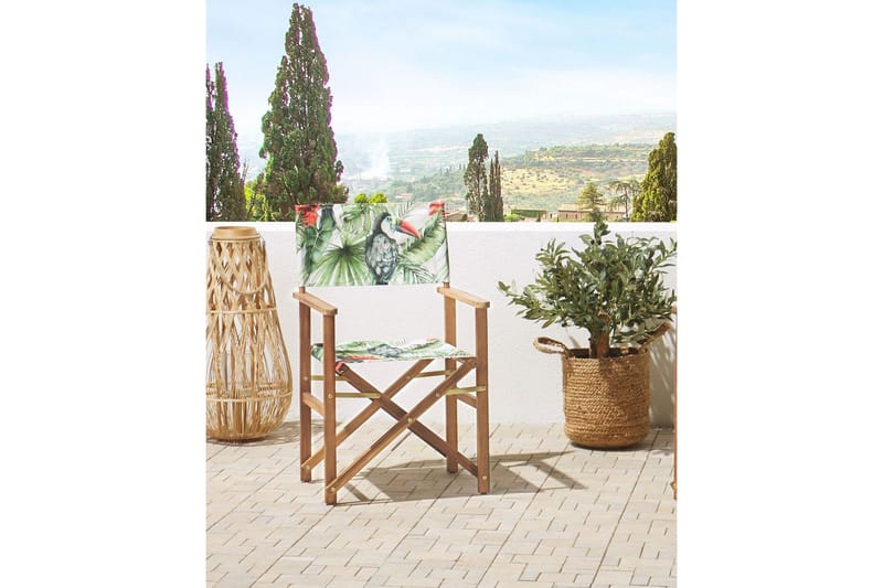 Salve Armstol - Grøn/Rød - Havemøbler - Balkon - Balkonmøbler - Altanstole